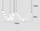 Modern Home Decor LED Pendant Light by Axyaa: Chandeliers for Living and Dining Room
