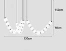 Axyaa Modern LED Pendant Chandeliers for Living & Dining Room Lighting