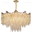 Axyaa Luxury Crystal Chandelier French Tassel Lamp for Living Room, Bedroom & Restaurant
