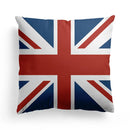 Axyaa European Beige Flag Pillow Cover - 45x45, British Style, Mediterranean Influence