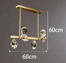 Axyaa Crystal Chandelier Pendant Light for Living Room, Dining Room, and Ceiling - Indoor Luxury Lighting