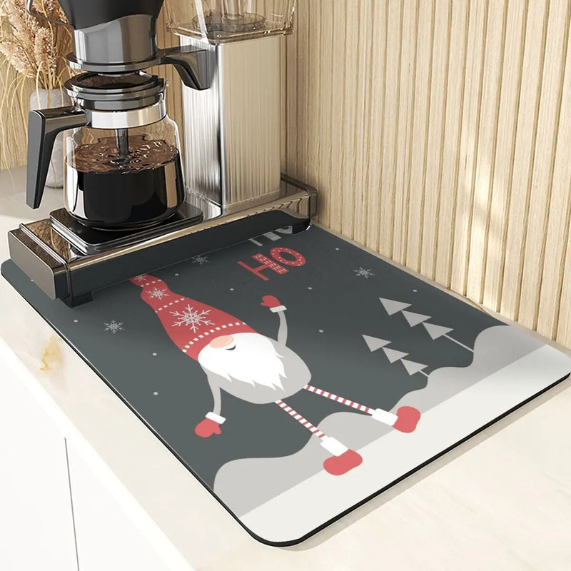 Axyaa Snowman Silicone Placemats for Festive Dining