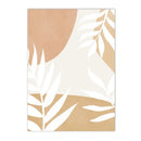 Axyaa Abstract Sun Palm Leaf Daisy Canvas Wall Art Bedroom Decor