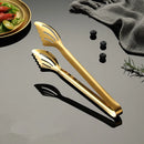 Axyaa Stainless Steel Food Tongs Kitchen Utensils Silver Golden Beef Clip.