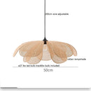 Axyaa Rattan Flower LED Pendant Lamp | Nordic Modern Hanging Light | Indoor Decor