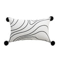 Axyaa Geometric Brown Embroidery Cushion Cover 45x45cm for Home Decoration