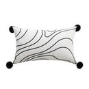 Axyaa Geometric Brown Embroidery Cushion Cover 45x45cm for Home Decoration