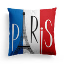 Axyaa European Beige Flag Pillow Cover - 45x45, British Style, Mediterranean Influence