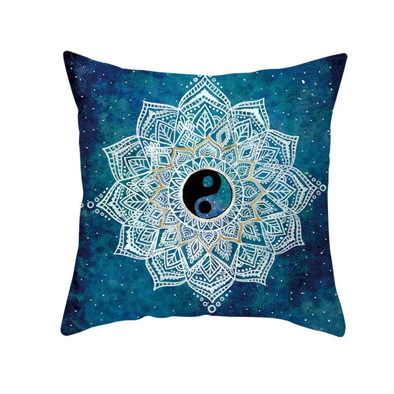 Axyaa Bohemian Geometric Polyester Pillowcase 45x45cm for Home Decor