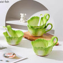 Axyaa Ceramic Handle Bowl Set for Various Dishes and Molecular Cuisine