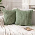 Axyaa Soft Striped Cushion Covers 20x20 Inch for Living Room Decor