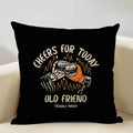 Axyaa Skull Head Pillow Cover Black Cartoon Design 45x45cm