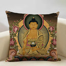 Axyaa Religious Culture Art Linen Pillowcase 45X45CM Home Decor