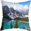 Axyaa Moonlit Waterfall Mountain Landscape Pillow Covers