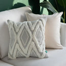 Ivory Tassel Cushion Cover - Moroccan Style Tuft - Axyaa Brand
