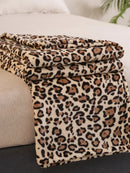 Cheetah Leopard Print Flannel Blanket by Axyaa - Soft Microfiber for Bed & Couch