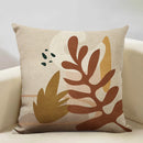 Axyaa Geometric Cushion Cover 45x45cm Linen Pillowcase for Home Bedroom Sofa