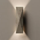 Axyaa Yellow Travertine Stone Japanese Style LED Wall Lamp for Bedroom and Living Room