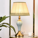 Axyaa Luxury Ceramics Table Lamp LED Modern Design for Living Room Bedroom
