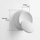 Axyaa Rotatable Round Wall Lamp for Bedroom and Living Room Décor