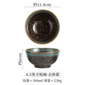 Axyaa Japanese Style Rice Bowl Set of 4 White Ceramic Salad Soup Seasoning Breakfast