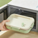 Axyaa Stainless Steel Bento Lunch Box Set - Large Capacity with Tableware