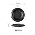 Axyaa Ceramic Pasta Soup Salad Dessert Plates Set for Molecular Cuisine Kitchen