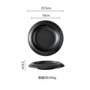 Axyaa Ceramic Pasta Soup Salad Dessert Plates Set for Molecular Cuisine Kitchen