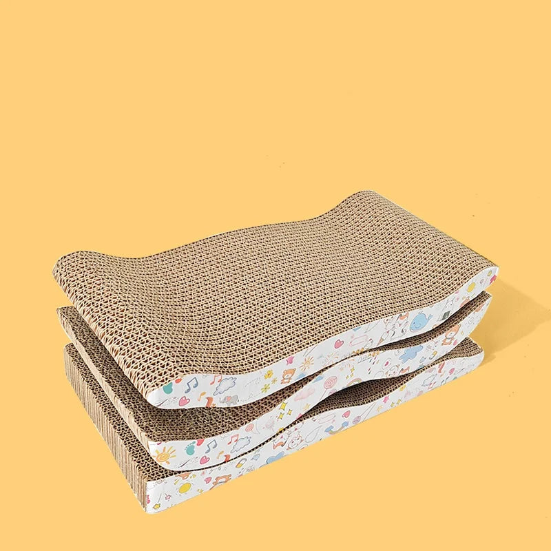 Axyaa Cat Scratch Board: Durable Corrugated Furniture Bed for Cats