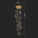 Axyaa Nordic Luxury LED Chandelier for Dining Room, Living Room, and Stairs