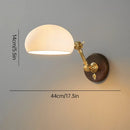 Copper Wall Light with Edison Bulb, Ceramic Base, Adjustable Rotation - Axyaa Brand