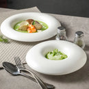 Axyaa Round Ceramic Pasta Ramen Bowls Set for Dining and Serving