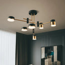 Axyaa Sputnik Chandelier Pendant Light 8-Light Three-Color Dimming Luxury Nordic Modern Lighting