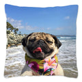 Axyaa Influencer Pug Cushion Cover - Funny Dog Home Decor Pillow Case
