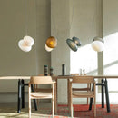 Axyaa Pebble Style Double-Sided Frosted Glass Pendant Light with LED Rope