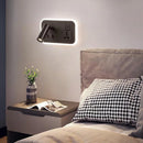 Axyaa Wireless Charging LED Wall Lamp with USB Port, Rotatable & Switch Reading Light