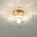 Axyaa Luxury LED Acrylic Wall Lamp for Aisle, Bedroom, Corridor, and Porch Lighting