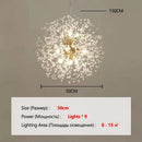 Axyaa Spark Ball Crystal LED Chandelier - Spherical Firework Pendant Light