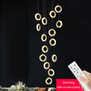 Axyaa Modern Ring Chandelier for Living Room, Dining Room, Bedroom, Kitchen, Villa, Attic