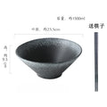 Axyaa Ramen Soup Salad Dessert Sashimi Bowl Set - Retro Japanese Ceramic Bowls
