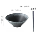 Axyaa Ramen Soup Salad Dessert Sashimi Bowl Set - Retro Japanese Ceramic Bowls