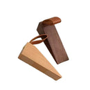 Axyaa Walnut Door Block: Anti-Collision Barrier for Storm Door, Easy to Install