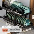 Axyaa Pull-out Dish Drainer Storage Rack for Kitchen Sink Cabinet - Organizer Holder