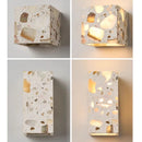 Axyaa Terrazzo Wall Lamp: Modern, Textured LED Light for Home Decor, Bedroom Vibes