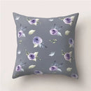 Tropical Cactus Flower Cat Print Pillow Cover 45X45CM for Home Sofa Chair