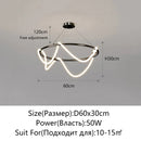 Axyaa Nordic LED Chandelier for Home Decor - Luminous Pendant Lighting
