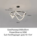 Axyaa Nordic Long Hose LED Chandelier for Home Decor Pendant Lighting