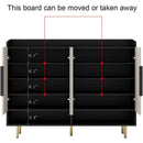 Axyaa 4-Door Shoe Storage Cabinet with Adjustable Shelves