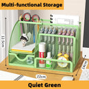 Axyaa Metal Pen Holder Desktop Storage Box Office Supplies Student Decor