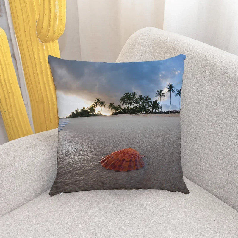 Shell Conch Beach Cushion Cover for Home Decor - Axyaa Brand